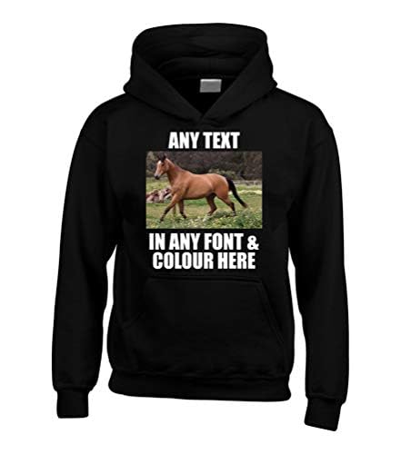 Sweat à capuche noir customisé pour vos sorties de week-end M