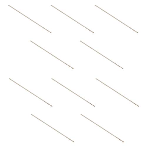 Utoolmart ツイストドリル 金属用ドリルビット ツイストドリルビット 直径0.7mm 10本入り ドリルビット HSS素材 ストレートハンドル 鉄工用ドリルセット 電気ドリルビット ドリル刃セット DIY 電動工具 金属・金工 木工 チタンコーティング