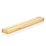 MÖNKE Soporte De Pared para Discos De Vinilo: Una Elegante Repisa De Exhibición Hecha De Madera Maciza: Este Estante para Discos De Vinilo Tiene Capacidad para LP Simples Y Dobles (Transparente)