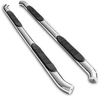 ONINE Custom Fit 2015-2019 Chevy Colorado Gmc Canyon Crew Cab Rocker Panel Mount 3 Inch Round Stainless Steel Side Step Rails Nerf Bars Running Boards