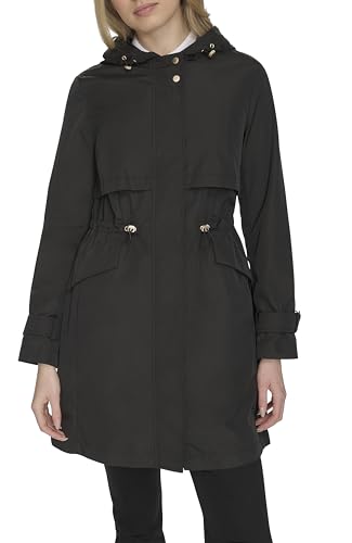 Cole Haan Women's Travel Packable Casual Trench Style Parka Jacket
