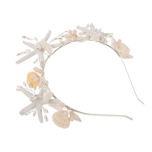 Diadema de estrella de mar con ajuste seguro que no daña el pelo en banquetes