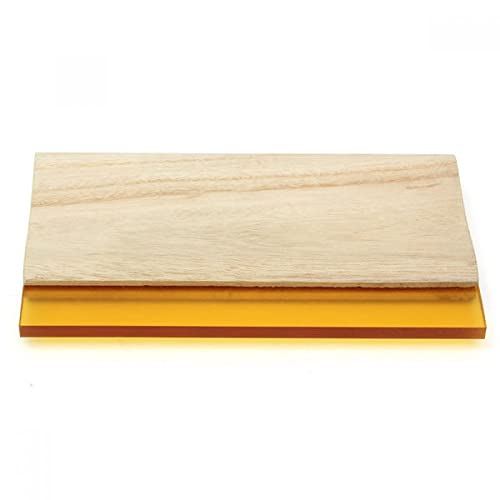 8 Inch Wooden Handle Printing Squeegee Ink Scraper Blade 70 Durometer Ink Scraper #TOP4
