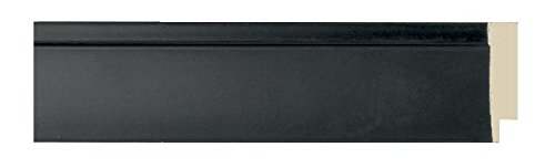 CountryArtHouse Picture Frame Moulding (Wood) 100ft bundle - Contemporary Black Finish - 1.5