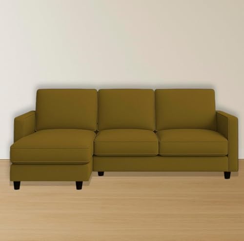 Image of The MM Furniture store Premium Fabric Sofa - Camel (4 Seater - LHS)
