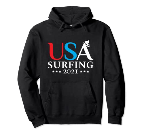 2021 USA Surfing Apparel | Regalos americanos para surfista de Estados Unidos Sudadera con Capucha