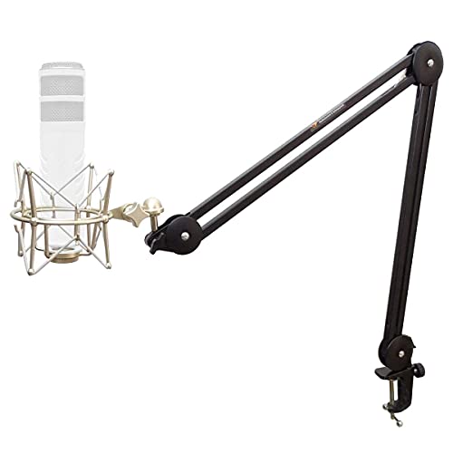 keepdrum MS138 Gelenkarm-Stativ + MS088SV Mikrofon-Spinne für Rode Mikrofone