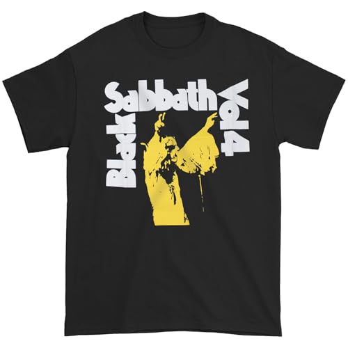 T-shirt Black Sabbath Vol 4 jaune vêtement musique homme rock