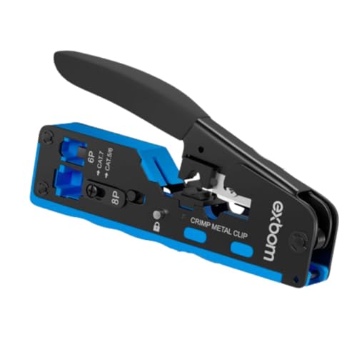 Alicate Cat7 Ez Crimpagem Vazado Rj45/rj11/12 Profissional