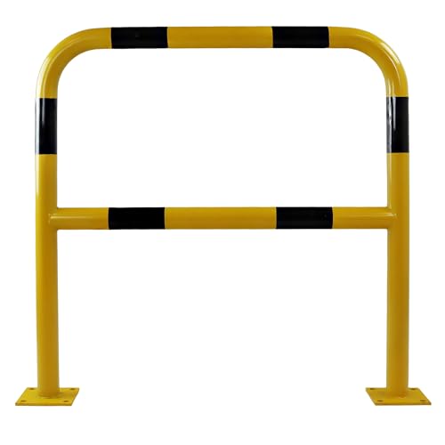 Vigil Hoop Safety Barrier - 1000MM x 1000MM - Yellow with Black Stripes