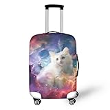 Funda Maleta Grande Gato Colorido De La Galaxia Funda Para Maletas Elástico Fundas Maletas de Viaje Lavable Protector de Equipaje Con Cremallera Fundas para Maletas de Viaje Para 29-32 Pulgadas