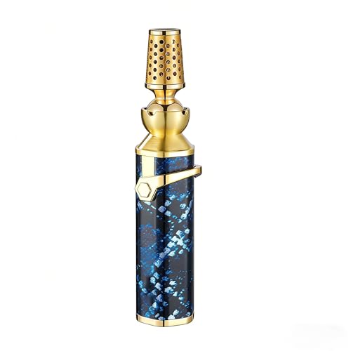 Encendedor Jet Flame a Prueba de Viento Azul Plegable