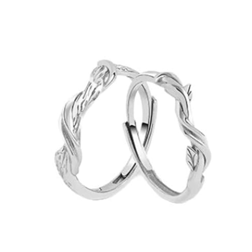 Bague réglable fiançailles argent 925 au design géométrique haut de gamme