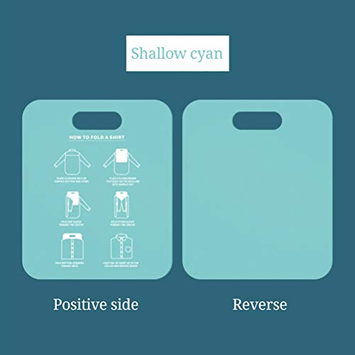 Hemd-Klappbrett, T-Shirt-Klappbrett, Kleidungs-Klappbrett, Kunststoff, Wäscheordner, Heimaufbewahrungswerkzeug für Erwachsene (Blau)