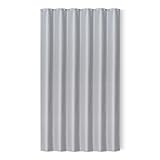 Amazon Basics Tenda da doccia in poliestere, dallo stile moderno, ad asciugatura rapida, 182.9 x 182.9 cm, Grigio scuro