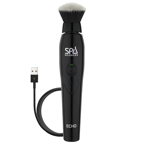 Spa Sciences ECHO - Makeup Brush for Flawless Blending Contouring Highlight & Airbrush Finish - 3 Speeds - Rechargeable