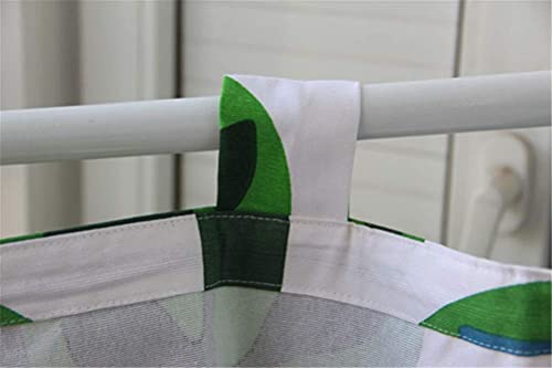 Cenefa de cortinas de 140 cm con diseño de plantas para ocultar el desorden en armarios 4
