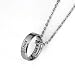 YEEQIN Mom Dad Daughter Son I Love You Ring Pendant Necklace Gifts For Family Member Ring Necklace (Son)