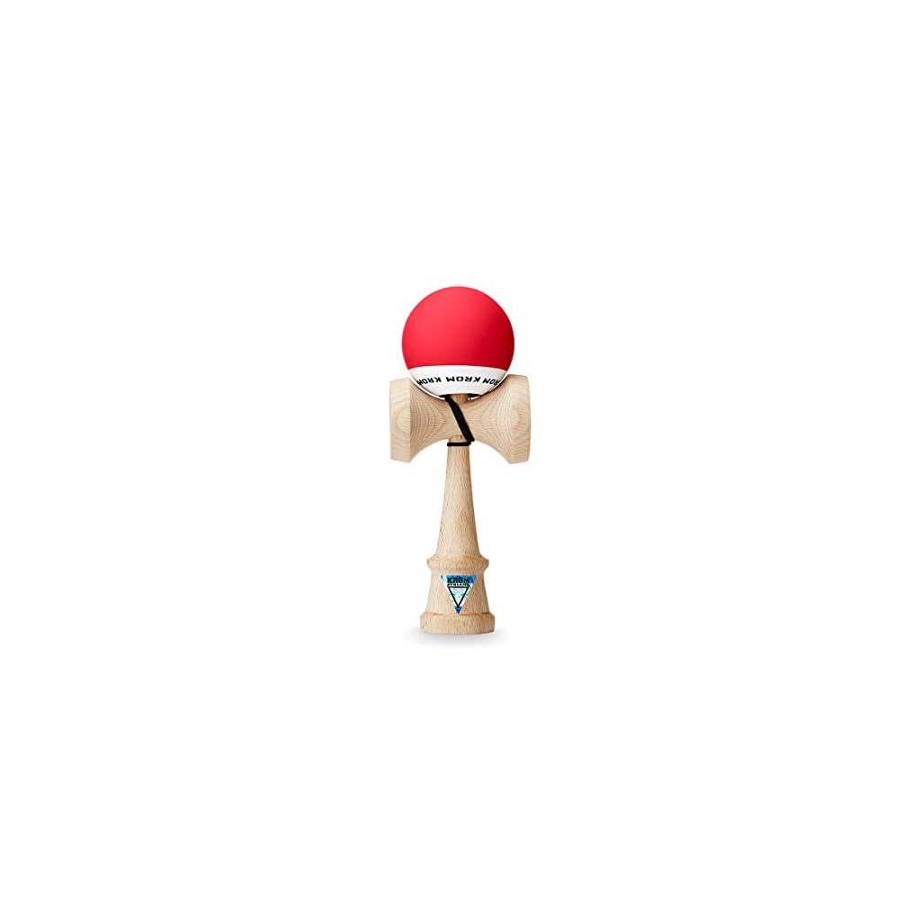 KROM Kendama POP Red – Flawless Balance – Strong and Durable – Enhanced Cognitive Skills – Improved Balance, Reflexes, and Creativity – Kendama Model Pro Made for Beginners and Experts