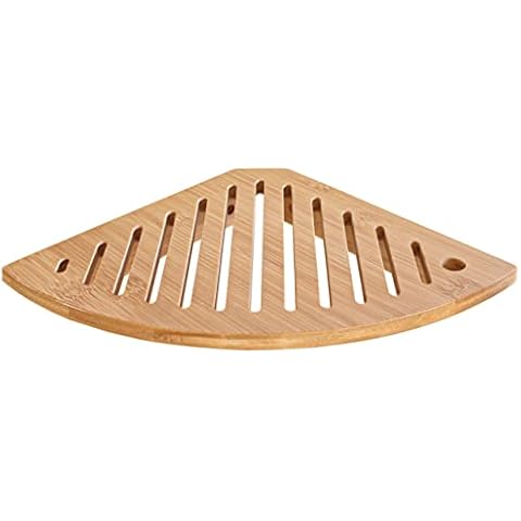 danhol® Estanteria Baño de Bambu, Estante Ducha Sin Taladro Cover