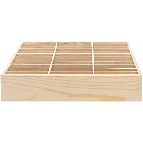 LIFKOME Cell Phone Lock Box 36 Grids Wooden Desktop Storage Box Desktop Mobile Phone Holder Organizer for Office School Mobile Phone Management Storage Box Wooden Cell Phone Holder Phone Organizer Cover