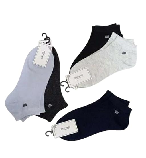 Unisex Cotton Ankle Socks Pack of 5 Pair | Stylish Solid Multicolor Fashion Socks for Men & Women Multi free size-image-19