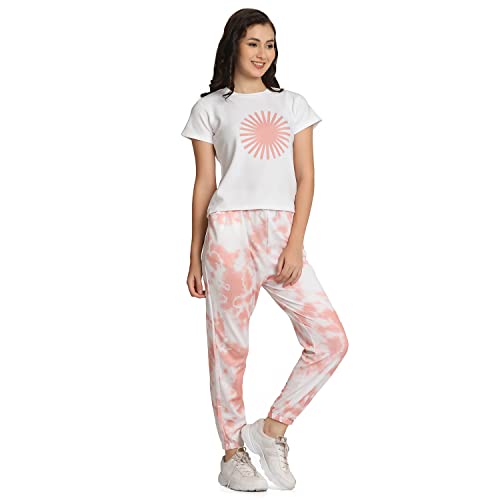 Image of DHRUVI TRENDZ Women Rayon Night Dress Full Pyjama Set