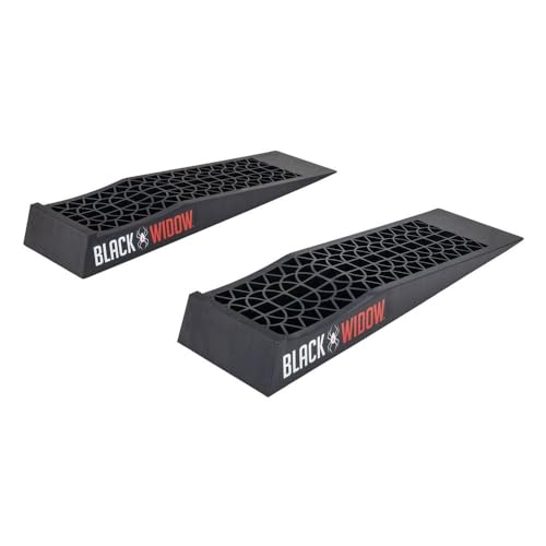 image for Rage Powersports Black Widow Low Profile Plastic Car Service Ramps for