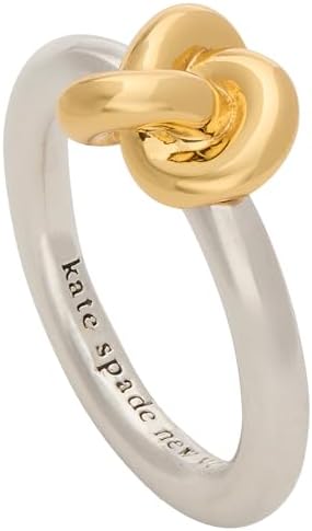 ☆新品！kate spade NEW YORK ダブル♤リング☆ Amazon.co.jp: Kate Spade New York ダブルノットリング, 5, 金属
