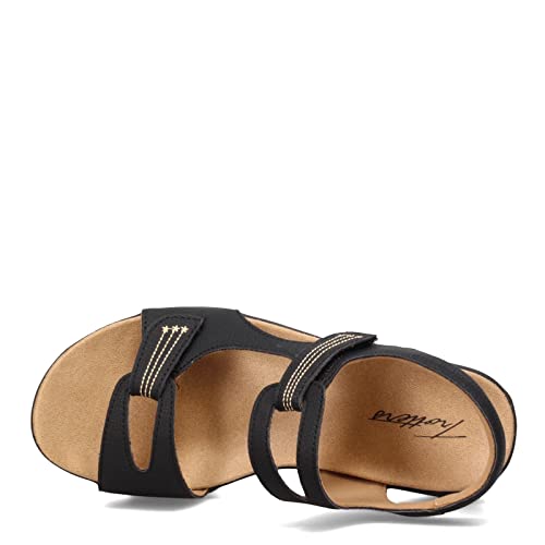 Image of Trotters Women's, Katarina Sandal Black Nubuck 8 M