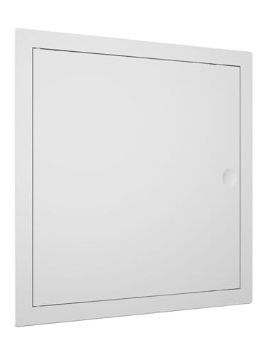 ABS-Kunststoff Revisionsklappe - Push-to-Open Inspektionsklappe – UV-beständig, flächenbündig für Wand, Decke & Trockenbau – Verdeckte Scharniere – Einfache Montage. (200 x 200 mm)
