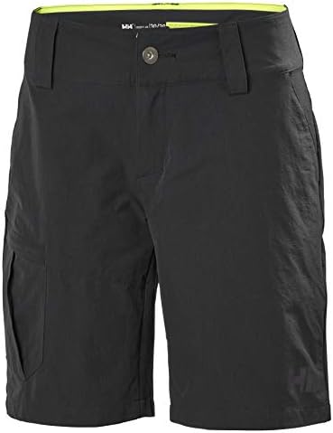 Helly Hansen Damen W QD Cargo Shorts, Ebenholz, 38