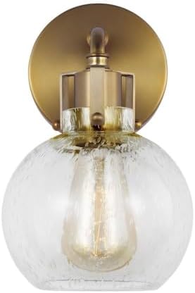 Feiss Generation Lighting-Sean Lavin-One Light Wall Sconce in Transitional Style-6.25 Inch Wide by 10 Inch Tall-Burnished Bras