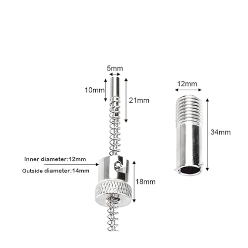 Sensor termopar tipo E de 4m con rosca M12 para controlador de temperatura de 0 a 600 °C 5