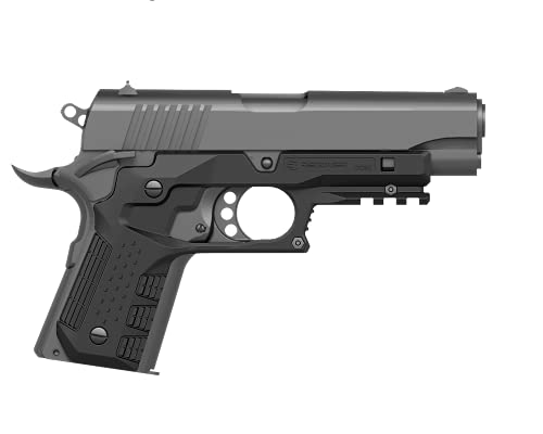 Recover Tactical Cc3C Compact 1911 Grip And Rail System For The Compact Officer's Size 1911, No Modifications Required, Installs In Under 3 Minutes (Black) #TOP2
