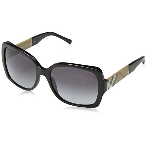 Burberry 0BE4160 34338G 58 Gafas de Sol, Negro (Black/Grey Gradient), Mujer