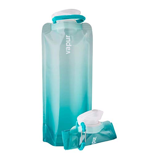 turquoise collapsible water bottle