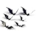 DIYASY Bats Wall Decor, 120 Pcs 3D Bat Halloween Decoration Stickers for Home Decor 4 Size Waterproof Black Spooky Bats for Room Decals