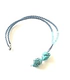 Color muy veraniego. Ethnos Barcelona - Collar con Turquesas. Largo: 49.5 cms.