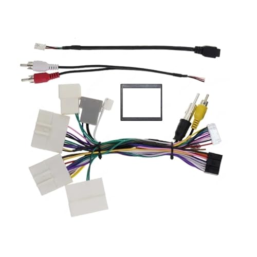 Adaptateur de faisceau de câbles 16 broches pour voiture, décodeur Canbus, câble d'alimentation pour autoradio Android, Compatible Pour Nissan Navara NP300...