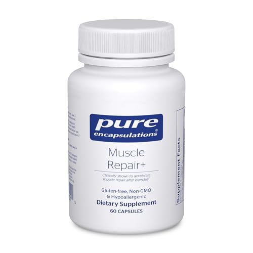 Pure Encapsulations Muscle Repair+ Athletic Nutritional Dietary Supplement - Supports Muscle Fiber Recovery Rate, Cell Repair & Function for Active Lifestyles* - 60 Capsules