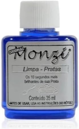 Monzi Limpa Prata Pequeno 35ml Polimento Original
