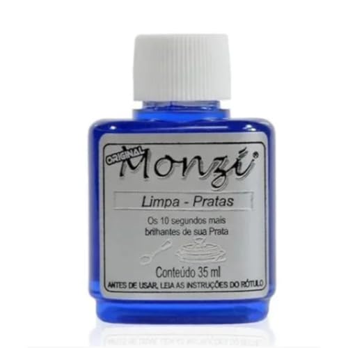 Monzi Limpa Prata Pequeno 35ml Polimento Original