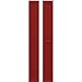Ekena Millwork ARW101BF207X82BRH Americraft Exterior Real Wood Two Equal Panel Framed Board-n-Batten Shutters (Per Pair), 7"W x 82"H, Fire Red