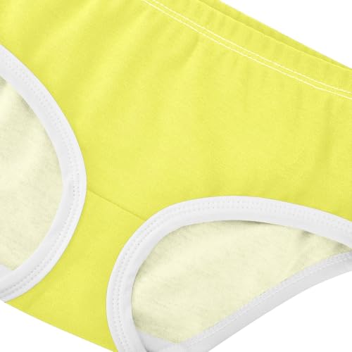 Joisal Toddler Underwear Floral 2t Cotton Girl Panties Cute Funny Underpants Briefs Bright Yellow4