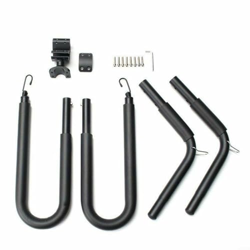 Soporte tabla surf bicicleta aluminio para snowboard negro 2