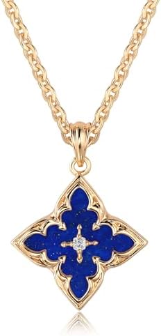 Fettero Gold Clover Necklace for Women Dainty 14K Gold Plated CZ Pendant Necklace Adjustable Chain Choker Charm Colorful Clover Pendant Lucky Necklaces for Women Jewelry