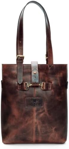 Luxeoria Pure Leather Tote Bag for Women – Handcrafted Large Tote Bag Aesthetic, Tote Bag/Shoulder Bag for Women with Zipper