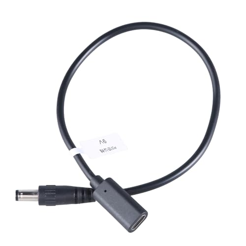 HapGlan 11.8in Type C to DC5525 Power Cord USB C Female to 5.5mmx2.5mm Male 9V 12V 15V 20V Adapter Cable Line for Camera