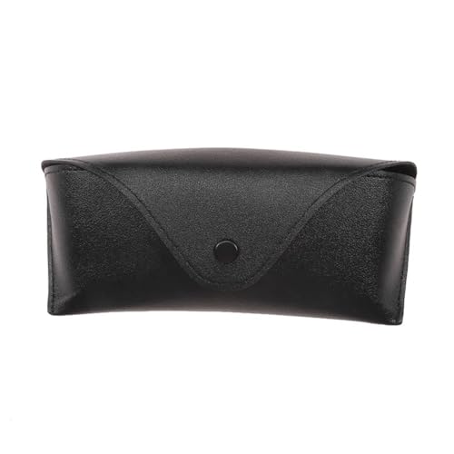 pipisweet 1 funda de piel duradera para gafas de sol, color sólido, ligera, cómoda y portátil, Negro, Talla única